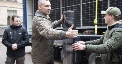Франция предоставила Киеву помощь – солнечные электростанции, которые установят в медучреждениях, — Кличко