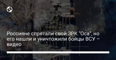 Россияне спрятали свой ЗРК "Оса", но его нашли и уничтожили бойцы ВСУ – видео