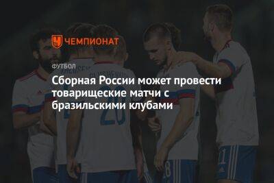 Сборная России может провести товарищеские матчи с бразильскими клубами