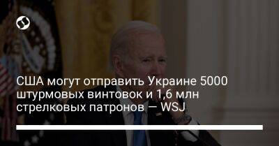 США могут отправить Украине 5000 штурмовых винтовок и 1,6 млн стрелковых патронов — WSJ