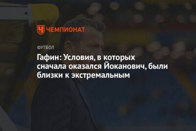 Дмитрий Гафин - Гафин: Условия, в которых сначала оказался Йоканович, были близки к экстремальным - championat.com - Москва