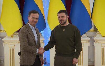 Зеленский встретился с премьером Швеции в Киеве