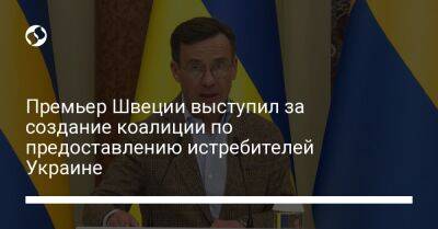 Премьер Швеции выступил за создание коалиции по предоставлению истребителей Украине