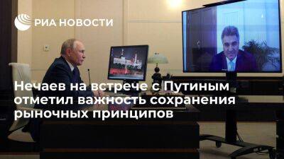 Лидер "Новых людей" Нечаев на встрече с Путиным отметил важность рыночных принципов