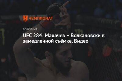 UFC 284: Махачев – Волкановски в замедленной съёмке. Видео