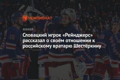 Словацкий игрок «Рейнджерс» рассказал о своём отношении к российскому вратарю Шестёркину