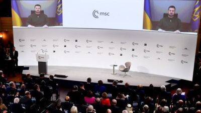 “Голиаф падет уже в этом году”. Зеленский выступил на Мюнхенской конференции и призвал дать Украине оружие