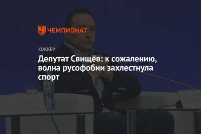 Депутат Свищёв: к сожалению, волна русофобии захлестнула спорт