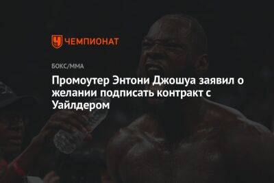 Промоутер Энтони Джошуа заявил о желании подписать контракт с Уайлдером