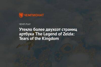Утекло более двухсот страниц артбука The Legend of Zelda: Tears of the Kingdom