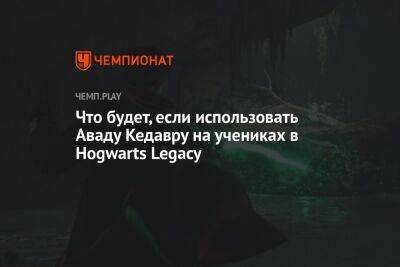 Гарри Поттер - Что будет, если использовать Аваду Кедавру на учениках в Hogwarts Legacy - championat.com