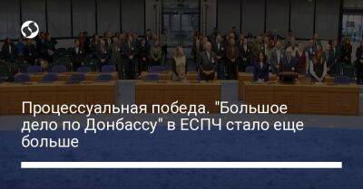 Процессуальная победа. "Большое дело по Донбассу" в ЕСПЧ стало еще больше