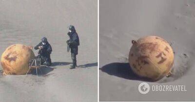 В Японии у Хамамацу обнаружили неизвестный объект на побережье – фото, видео