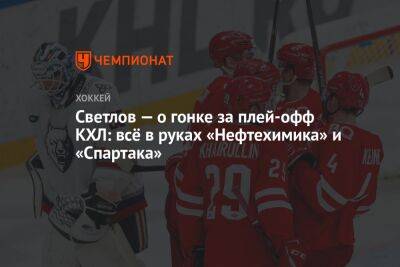 Светлов — о гонке за плей-офф КХЛ: всё в руках «Нефтехимика» и «Спартака»
