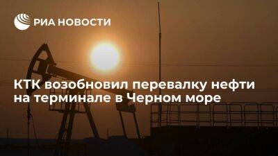 Каспийский трубопроводный консорциум 22 февраля возобновил перевалку нефти в Черном море