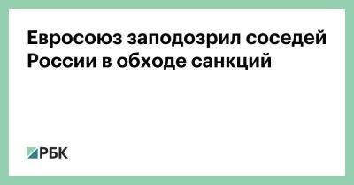 Евросоюз заподозрил соседей России в обходе санкций