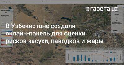 В Узбекистане создали онлайн-панель для оценки рисков засухи, паводков и жары