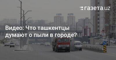 Видео: Что ташкентцы думают о пыли в городе?