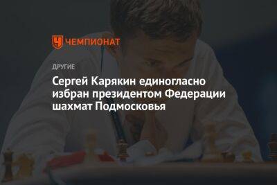 Сергей Карякин единогласно избран президентом Федерации шахмат Подмосковья