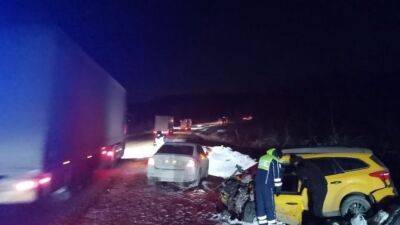 На трассе Москва — Челябинск «Форд» столкнулся с грузовиком, один человек погиб
