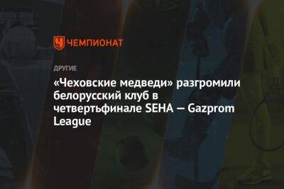 «Чеховские медведи» разгромили белорусский клуб в четвертьфинале SEHA — Gazprom League