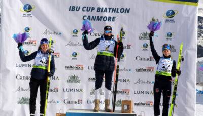 Украинка Дмитренко выиграла бронзу в спринте на этапе Кубка IBU в Канаде