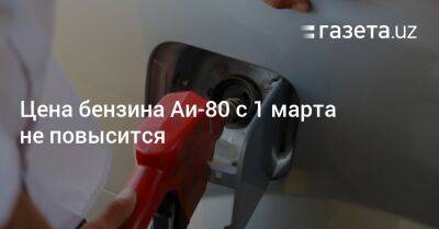 Цена бензина Аи-80 в Узбекистане с 1 марта не повысится