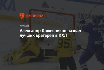 Александр Кожевников - Евгений Аликин - Александр Кожевников назвал лучших вратарей в КХЛ - championat.com
