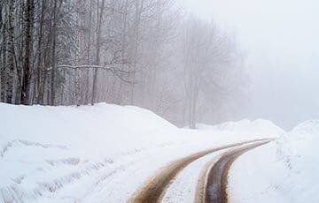 На севере Беларуси насыпало почти полметра снега