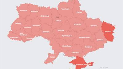 По всей Украине воздушная тревога: в Беларуси в воздухе МиГ