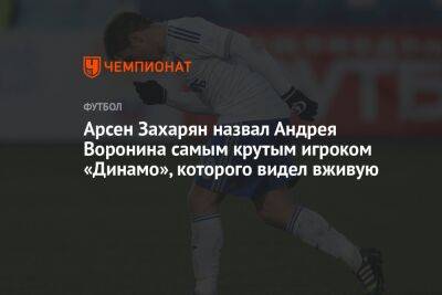 Арсен Захарян назвал Андрея Воронина самым крутым игроком «Динамо», которого видел вживую