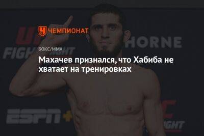 Махачев признался, что Хабиба не хватает на тренировках