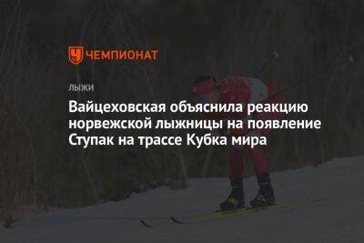 Вайцеховская объяснила реакцию норвежской лыжницы на появление Ступак на трассе Кубка мира