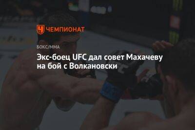 Экс-боец UFC дал совет Махачеву на бой с Волкановски