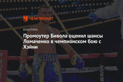 Промоутер Бивола оценил шансы Ломаченко в чемпионском бою с Хэйни