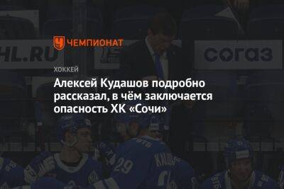 Алексей Кудашов подробно рассказал, в чём заключается опасность ХК «Сочи»