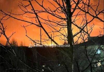 В Макіївці потужний вибух викликав велику пожежу | Новини та події України та світу, про політику, здоров'я, спорт та цікавих людей