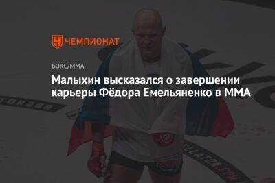 Малыхин высказался о завершении карьеры Фёдора Емельяненко в ММА