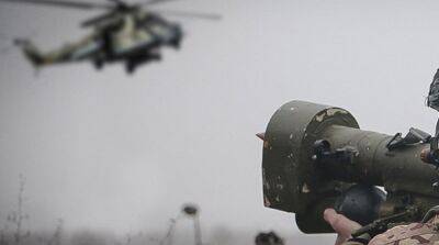 Под Бахмутом сбили вражеский вертолет Ми-24
