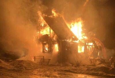 Под Ржевом из-за неправильной эксплуатации печи сгорел деревянный дом