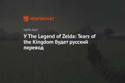 У The Legend of Zelda: Tears of the Kingdom будет русский перевод