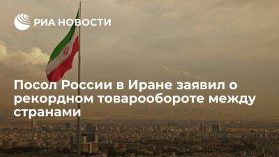 Посол в Тегеране Дедов заявил о рекордном товарообороте между Россией и Ираном в 2022 году