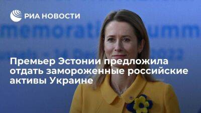 Премьер Эстонии Каллас предложила отдать замороженные российские активы Украине