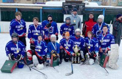 В турнире по хоккею с шайбой среди детских команд хоккейного клуба «Ак Барс» победитель - «Ермак» (юниор)