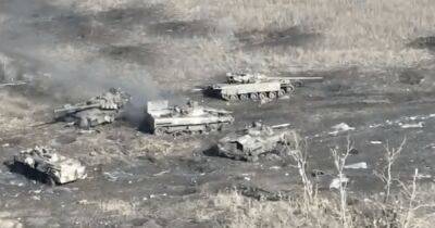 Бойцы ВСУ поразили очередной танк ВС РФ при попытке наступать на Угледар (видео)