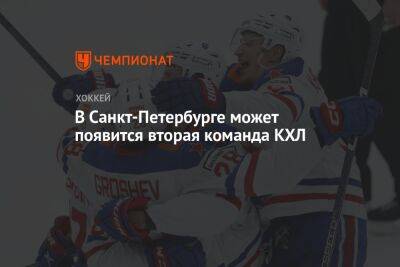 В Санкт-Петербурге может появится вторая команда КХЛ