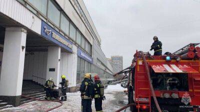 В Москве горело здание пропагандистского канала "Спас"