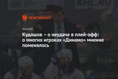 Кудашов — о неудаче в плей-офф: о многих игроках «Динамо» мнение поменялось
