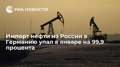 Destatis сообщило о падении импорта российской нефти в Германию в январе на 99,9 процента