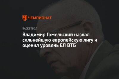 Владимир Гомельский назвал сильнейшую европейскую лигу и оценил уровень ЕЛ ВТБ